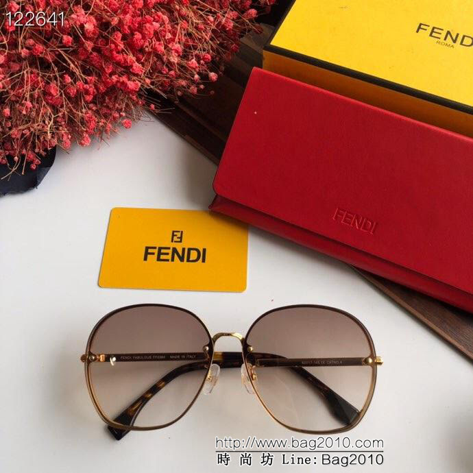 FENDI芬迪 FF0384S 圓框 女款太陽鏡  lly1244